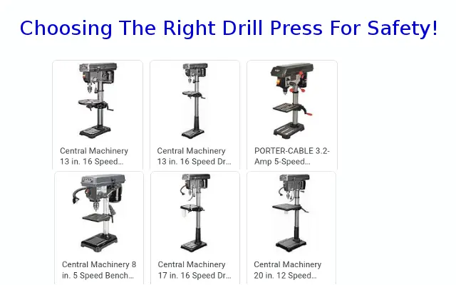 Choosing A Safe Drill Press